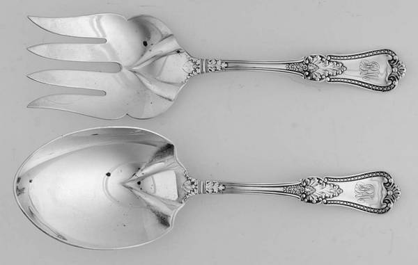 Kensington (Sterling, 1893) Solid 2-Piece Vegetable Serving Set