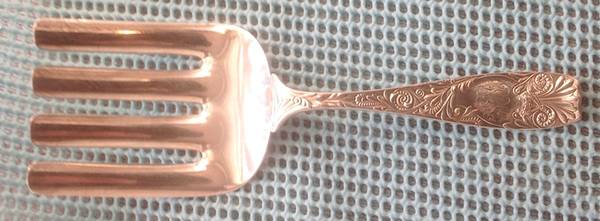 Royal (Silverplate, 1888) Large Solid Asparagus Serving Fork