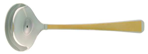 Tristan II Gold Frosted (Gold & Stainless) Solid Gravy Ladle