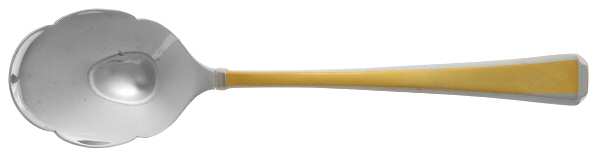 Tristan II Gold Frosted (Gold & Stainless) Sugar Shell Spoon