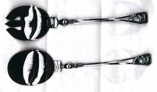 GJU4 (STERLING) (2 Pc) Solid Salad Set