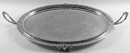690 (Sterling, Hollowware) Large Waiter Tray