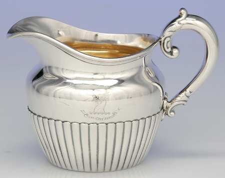 2590 (Sterling, Hollowware, Ribbed) Creamer