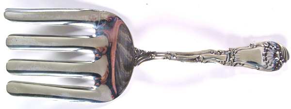 Waldorf (Silverplate, 1892) Large Solid Asparagus Serving Fork