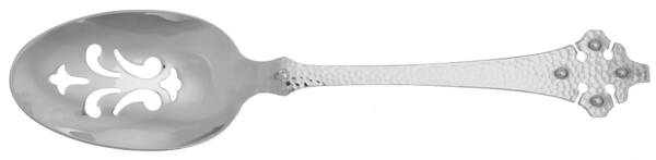 Crusader-Celtic (Stainless) Pierced Solid Serving Spoon