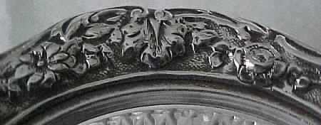 S1131 (Sterling, Hollowware) Crystal Coaster with Sterling Rim