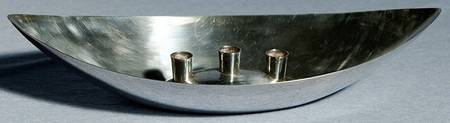 Bateau (Silverplate, Hollowware) Candleholder-Holds 3 Candles