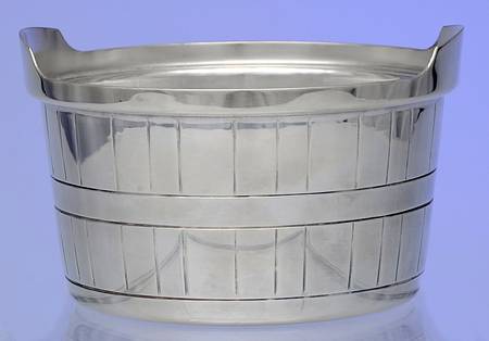 YC348 (Silverplate, Hollowware) Plated Covered Round Butter, No Lid