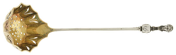 Bust (Coin) Pierced Solid Serving Ladle