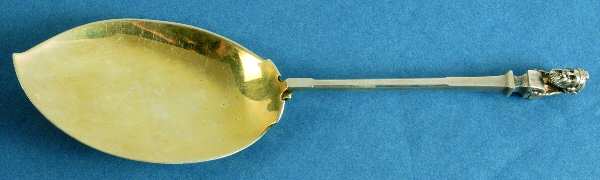 Bust (Coin) Vegetable Serving Spoon (Solid) by Gorham Silver