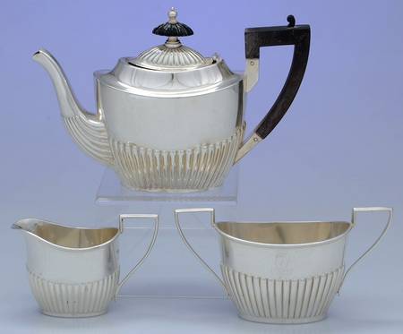 A5005 (Sterling, Hollowware) 3 Piece Mini Tea Set