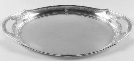 Plymouth-Engraved (2241-2) Sterling Demitasse Tray