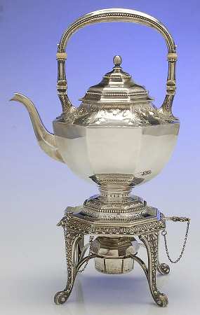 2910 (Sterling, Hollowware) Kettle, Stand & Burner