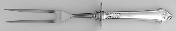 Late Georgian (Sterling, 1934) Large Stainless Blade Roast Carving Knife