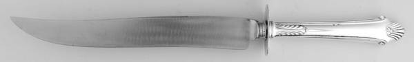 Late Georgian (Sterling, 1934) Large Stainless-Prong Roast Carving Fork