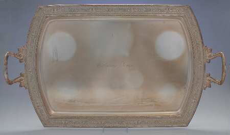 1110 (Sterling, Hollowware) Large Waiter Tray