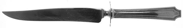 King Albert (Sterling, 1919, No Monograms) Large Stainless Blade Roast Carving Knife