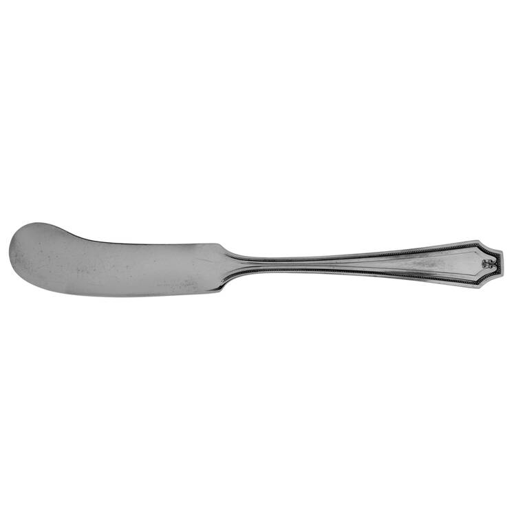 King Albert (Sterling, 1919, No Monograms) Small Flat Handled Butter Spreader