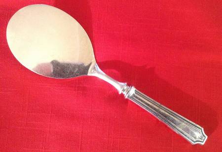 King Albert (Sterling, 1919, No Monograms) Egg Server with Stainless Blade