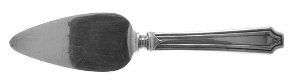 King Albert (Sterling, 1919, No Monograms) Cheese Server with Silverplate Blade