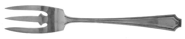 King Albert (Sterling, 1919, No Monograms) Old Style Pickle Fork