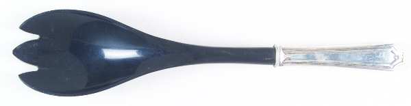 King Albert (Sterling, 1919, No Monograms) Salad Serving Fork with Plastic Prongs