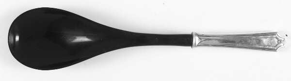 King Albert (Sterling, 1919, No Monograms) Salad Serving Spoon with Plastic Bowl