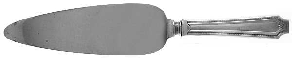 King Albert (Sterling, 1919, No Monograms) Cake Knife with Silverplate Blade