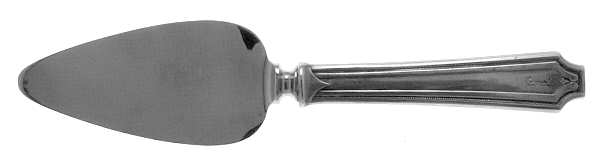 King Albert (Sterling, 1919, Monograms) Cheese Server with Stainless Blade