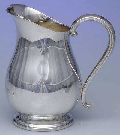 Lady Baltimore (Silverplate, Hollowware) Plated Water Pitcher with Ice Lip