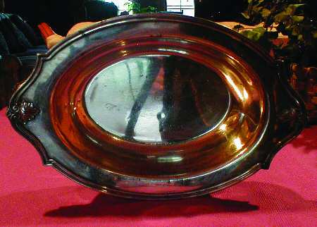 0967 (Silverplate, Hollowware) Silverplate Oval Vegetable Bowl