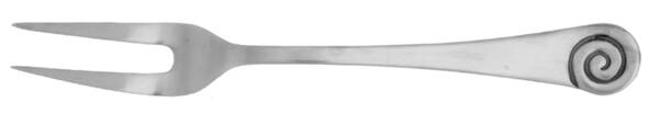 Ammonite-Satin (Stainless) Large Solid Cold Meat Serving Fork