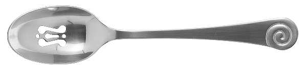 Ammonite-Satin (Stainless) Pierced Solid Serving Spoon