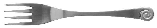 Ammonite-Satin (Stainless) Solid Serving Fork