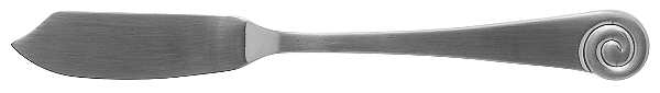 Ammonite-Satin (Stainless) Flat Handle Master Butter Knife