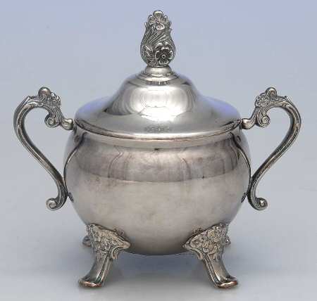 YB74 (Silverplate, Hollowware) Sugar Bowl & Lid