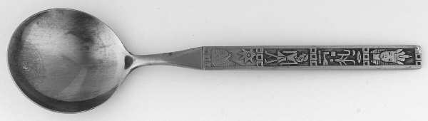 King Tut (Stainless) Round Bowl Soup Spoon (Cream Soup)
