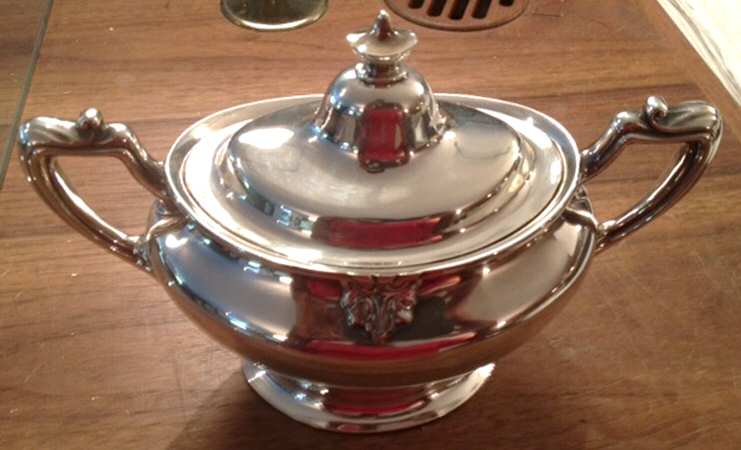 0991(Silverplate, Hollowware) Sugar Bowl & Lid