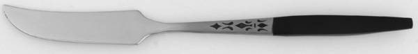 GRP1-Black (Stainless) Flat Handle Master Butter Knife