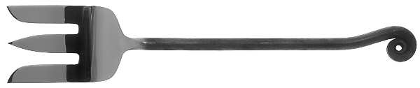 Treble Clef (Stainless) Large Solid Cold Meat Serving Fork