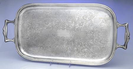 YB401 (Silverplate, Hollowware) 19" Waiter Tray