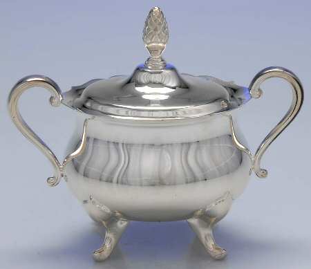 YB401 (Silverplate, Hollowware) Sugar Bowl & Lid