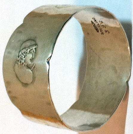 Medallion-Etruscan (Sterling, Hollowware) Sterling Napkin Ring