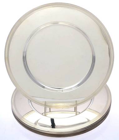 Maestri (Silverplate, Hollowware) Service/Dinner Plate - Set of 8