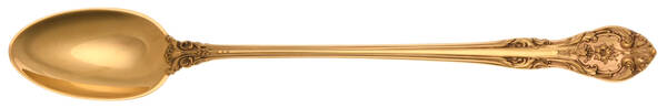 King Edward (Sterling, Gold Vermeil) Iced Tea Spoon