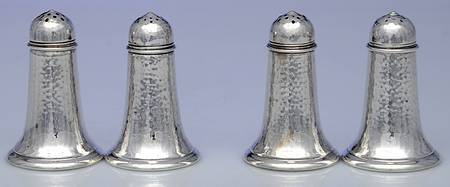 206D (Sterling, Hollowware) Salt and Pepper Sets (2 Pair)