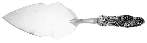 Santa (Silverplate) Solid Pastry Server