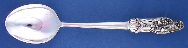Santa (Silverplate) Solid Salad Serving Spoon