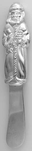 Santa (Silverplate) Hlw Hndl Butter Spreader (Slvpt Bld)