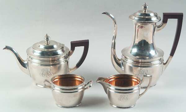 A4941 (Sterling, Hollowware) 4 Piece Mini Tea Set (SCPM, STPM, SCRM & SSUOM)